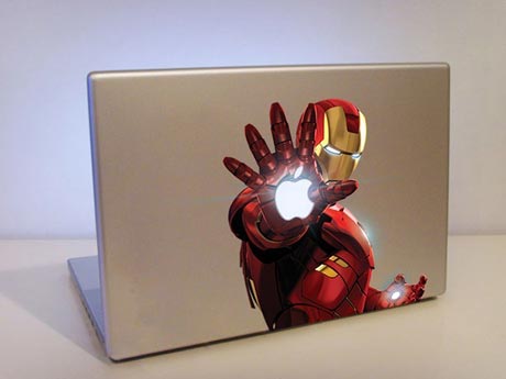 Iron Man sticker for MacBook